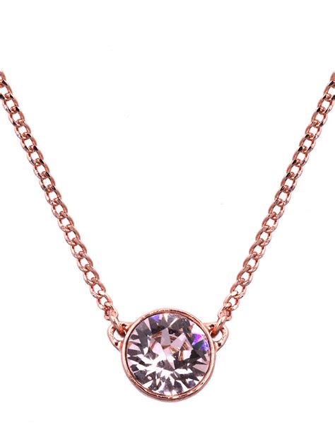 givenchy rose gold and swarovski crystal pendant necklace|givenchy crystal collar necklace.